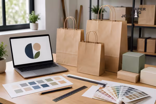 Paper Bag Jogja Custom Ekslusif 8 desain logo untuk paper bag sebagai contoh pilihan kemasan kertas yang disesuaikan dengan kebutuhan bisnis