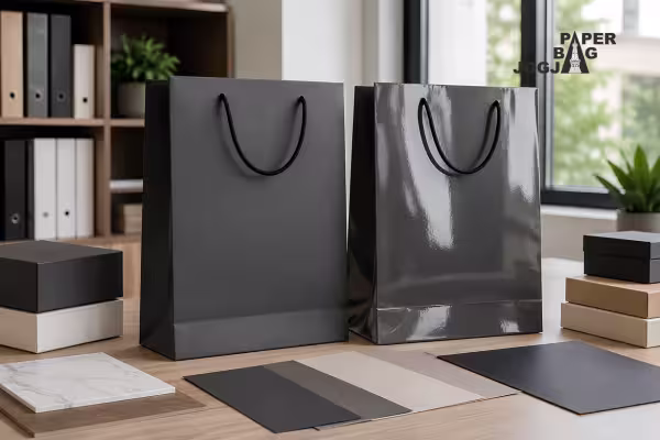 laminasi doff atau glossy paper bag sebagai contoh pilihan kemasan kertas yang disesuaikan dengan kebutuhan bisnis
