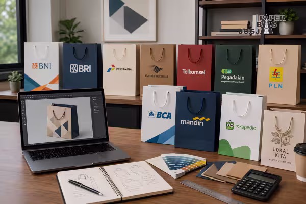paper bag hampers perusahaan dengan desain paper bag custom profesional untuk kebutuhan bisnis