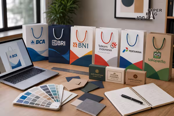 paper bag untuk event perusahaan dengan desain paper bag custom profesional untuk kebutuhan bisnis