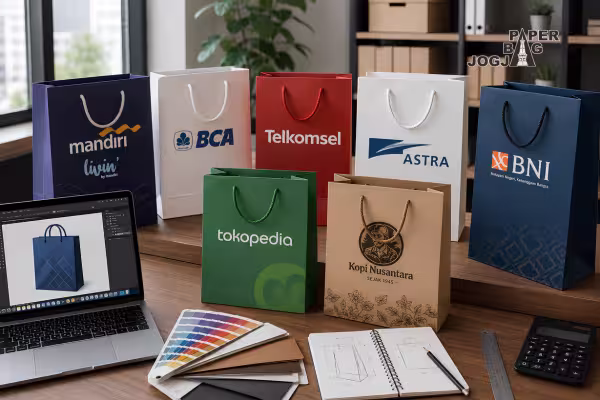 paper bag untuk pameran dengan desain paper bag custom profesional untuk kebutuhan bisnis