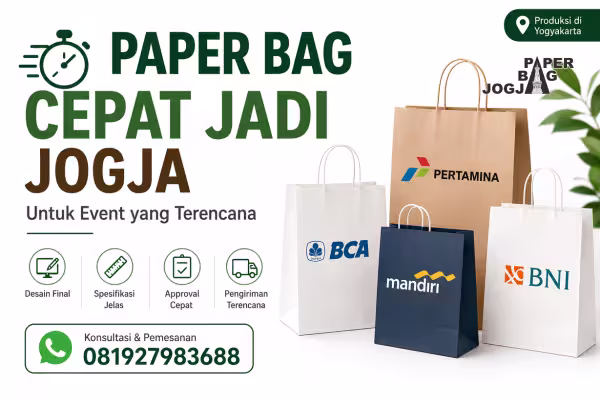 Paper Bag Jogja Custom Ekslusif 7 paper bag cepat jadi Jogja untuk kebutuhan bisnis B2B