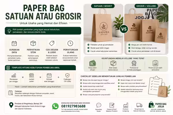 Paper Bag Jogja Custom Ekslusif 8 paper bag satuan atau grosir untuk kebutuhan bisnis B2B