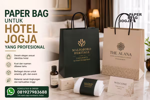 paper bag untuk hotel Jogja untuk kebutuhan bisnis B2B