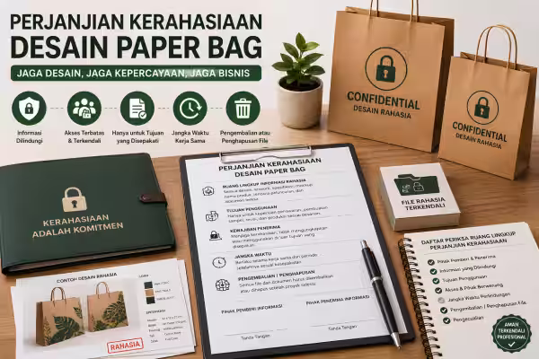perjanjian kerahasiaan desain paper bag untuk kebutuhan bisnis B2B