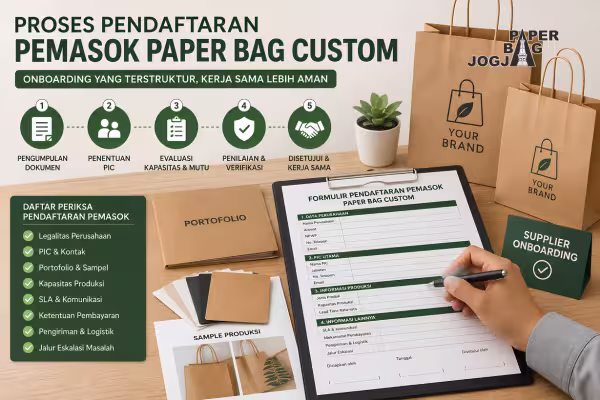proses pendaftaran pemasok paper bag custom untuk kebutuhan bisnis B2B
