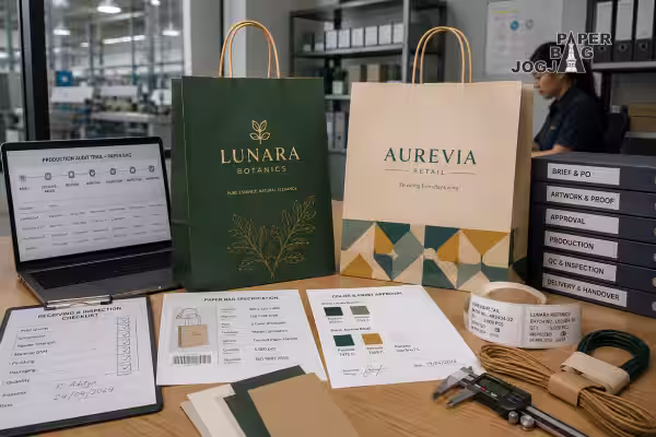 riwayat audit produksi paper bag untuk kebutuhan bisnis B2B