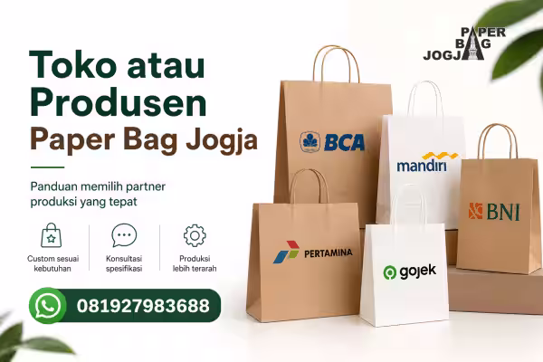 Paper Bag Jogja Custom Ekslusif 9 toko atau produsen paper bag Jogja untuk kebutuhan bisnis B2B